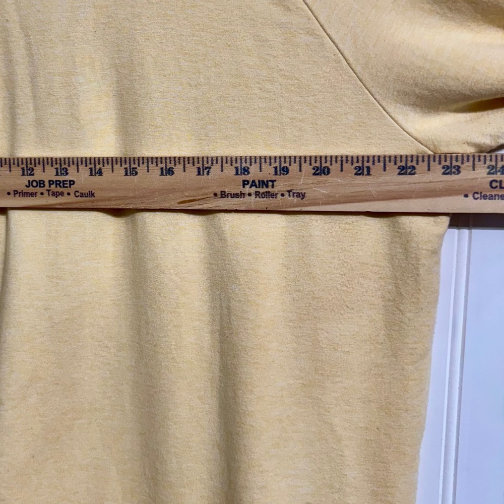 J. Jill Pure Jill Pima Cotton Modal Tunic Top XL Yellow Raglan Long Sleeve - Picture 5 of 10